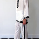 JASMINE MINI TUNIC, WHITE SILK