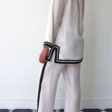 JASMINE MINI TUNIC, WHITE SILK