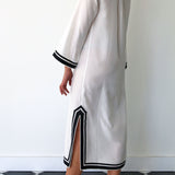 JASMINE MAXI TUNIC, WHITE SILK