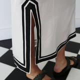 JASMINE MAXI TUNIC, WHITE SILK