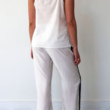 JASMINE PANT, WHITE SILK