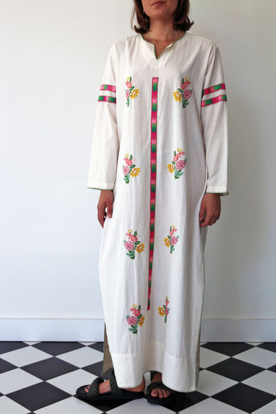 FRIDA TUNIC, HAND EMBROIDERY IVORY COTTON