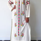 FRIDA TUNIC, HAND EMBROIDERY IVORY COTTON