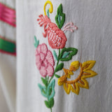 FRIDA TUNIC, HAND EMBROIDERY IVORY COTTON