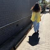 SUN CAPE, YELLOW // IVORY OMBRE CUPRO