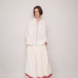 JASMINE SHIRT, IVORY COTTON