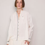 JASMINE SHIRT, IVORY COTTON