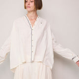 JASMINE SHIRT, IVORY COTTON