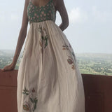 BOTANIC SLIP, IVORY BLOCKPRINT - SAAKI