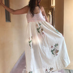 BOTANIC SLIP, IVORY BLOCKPRINT - SAAKI