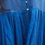 FRENCH CHEMISE DRESS, COBALT BLUE - SAAKI