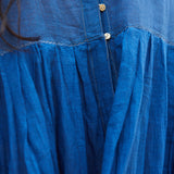 FRENCH CHEMISE DRESS, COBALT BLUE - SAAKI