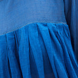 FRENCH CHEMISE DRESS, COBALT BLUE - SAAKI