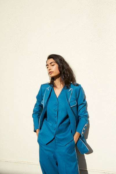 THE NILAM SUIT, BLUE