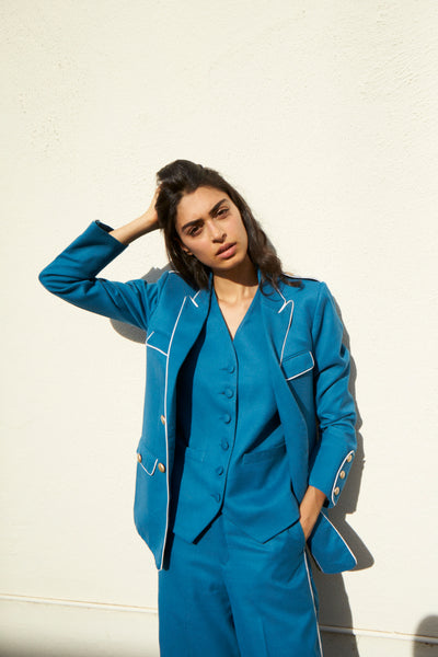 THE NILAM SUIT, BLUE