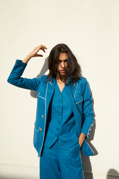 THE NILAM SUIT, BLUE