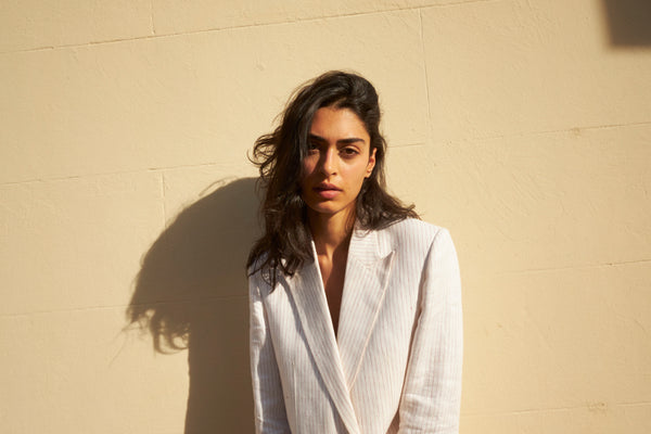 SUMMER STRIPED SUIT - BLAZER & PANTS / LINEN