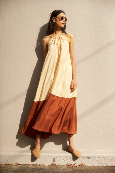 EVA JUMPSUIT, APRICOT/BRONZE
