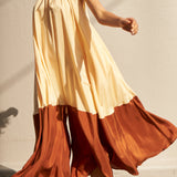 EVA JUMPSUIT, APRICOT/BRONZE