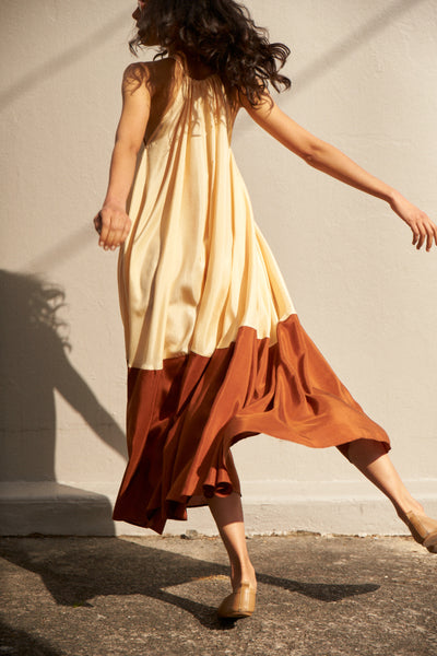 EVA JUMPSUIT, APRICOT/BRONZE