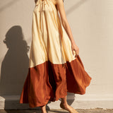 EVA JUMPSUIT, APRICOT/BRONZE