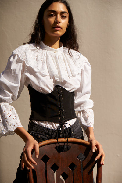 LOLA SHIRT, WHITE POPLIN