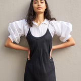 TARA SLIP, SILK BLACK