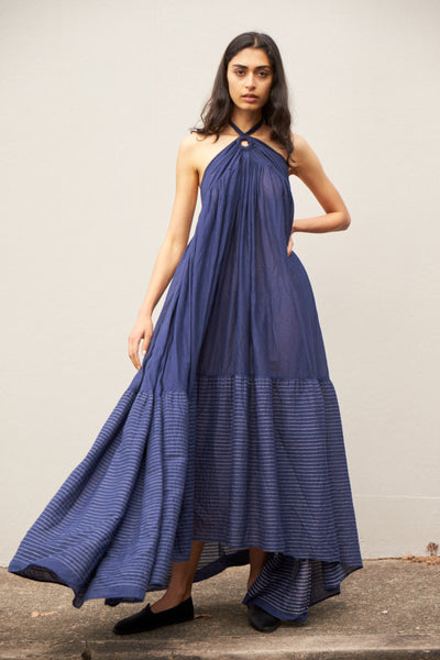 HALCYON MAXI, INDIGO COTTON