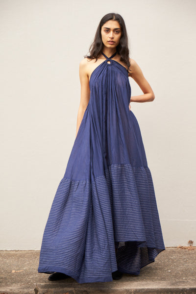 HALCYON MAXI, INDIGO COTTON