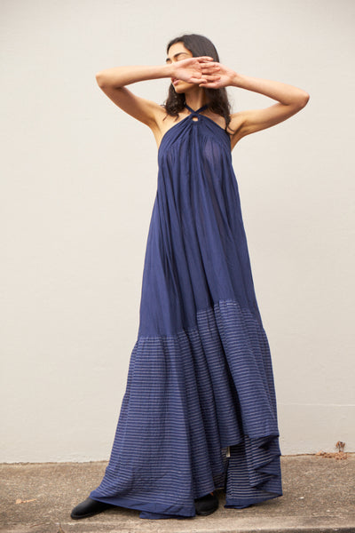 HALCYON MAXI, INDIGO COTTON
