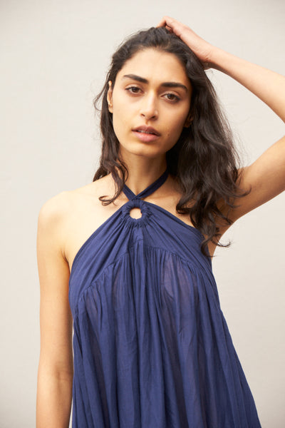 HALCYON MAXI, INDIGO COTTON