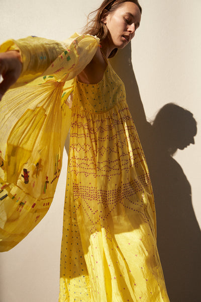 SUNSHINE SHIRT DRESS, YELLOW WEAVE