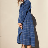 PALOMA SHIRT DRESS, INDIGO COTTON