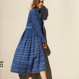 PALOMA SHIRT DRESS, INDIGO COTTON