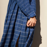 PALOMA SHIRT DRESS, INDIGO COTTON
