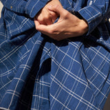 PALOMA SHIRT DRESS, INDIGO COTTON