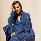 PALOMA SHIRT DRESS, INDIGO COTTON