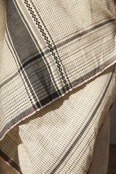 STITCH BABYDOLL DRESS,  IVORY WOOL