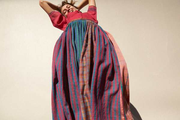 BABYDOLL SHIRT DRESS, FUCHSIA WOOL