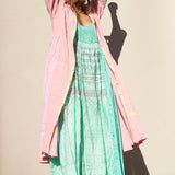 ROSE SHIRT DRESS COTTON, PINK