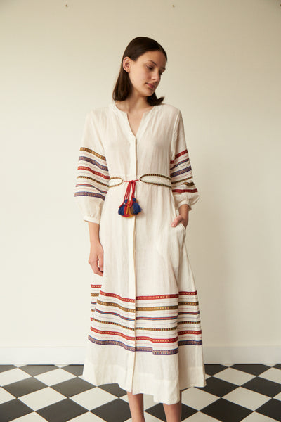 ANIKA MIDI DRESS, LINEN