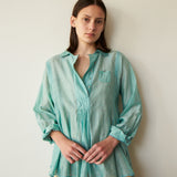 OCEAN OVERLAY, AQUA COTTON & SILK
