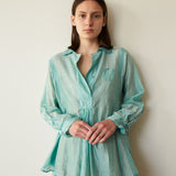 OCEAN OVERLAY, AQUA COTTON & SILK