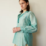 OCEAN OVERLAY, AQUA COTTON & SILK