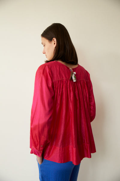 VERA SILK OVERLAY, FUCHSIA