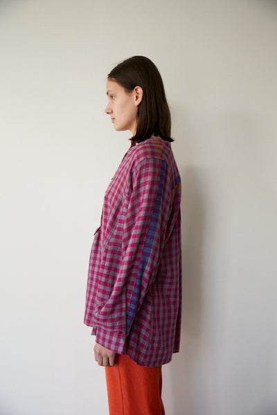 EESHA CHECKERED OVERYLAY, CASHMERE