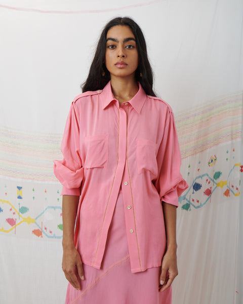 ILA SHIRT, PINK MODAL