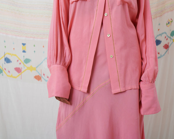 INDUS SKIRT, PINK MODAL
