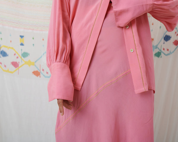 INDUS SKIRT, PINK MODAL
