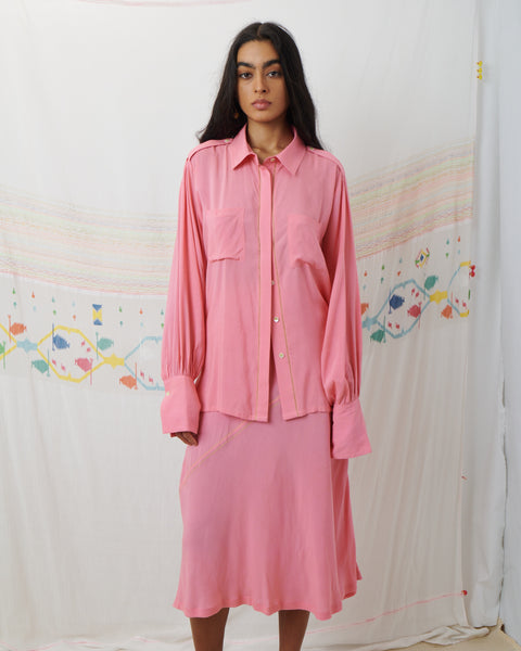 ILA SHIRT, PINK MODAL